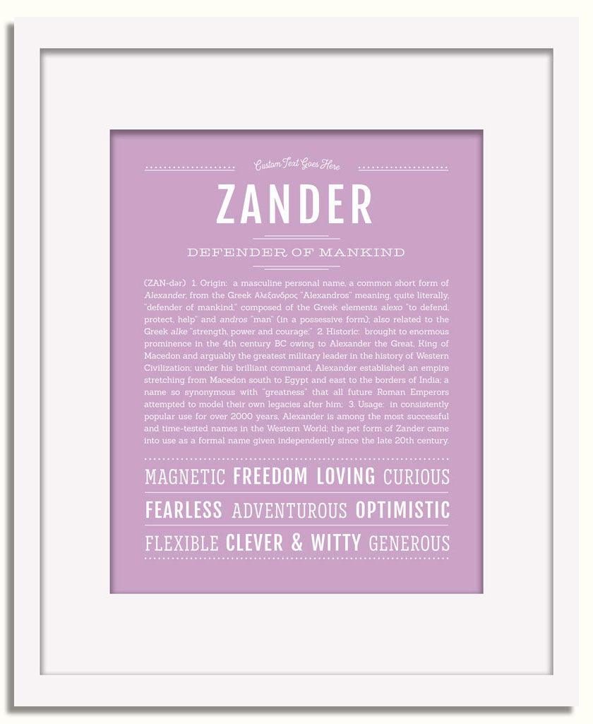 Frame Options | Lilac | White Frame, Matted