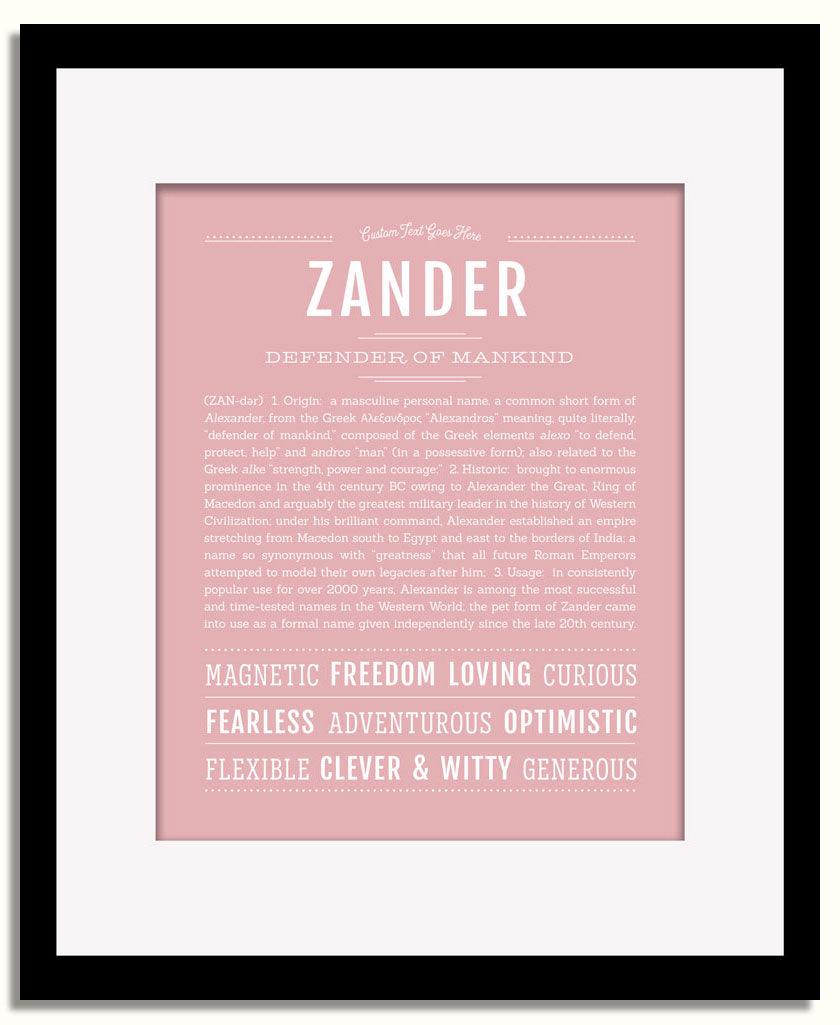 Frame Options | Dusty Rose | Black Frame, Matted