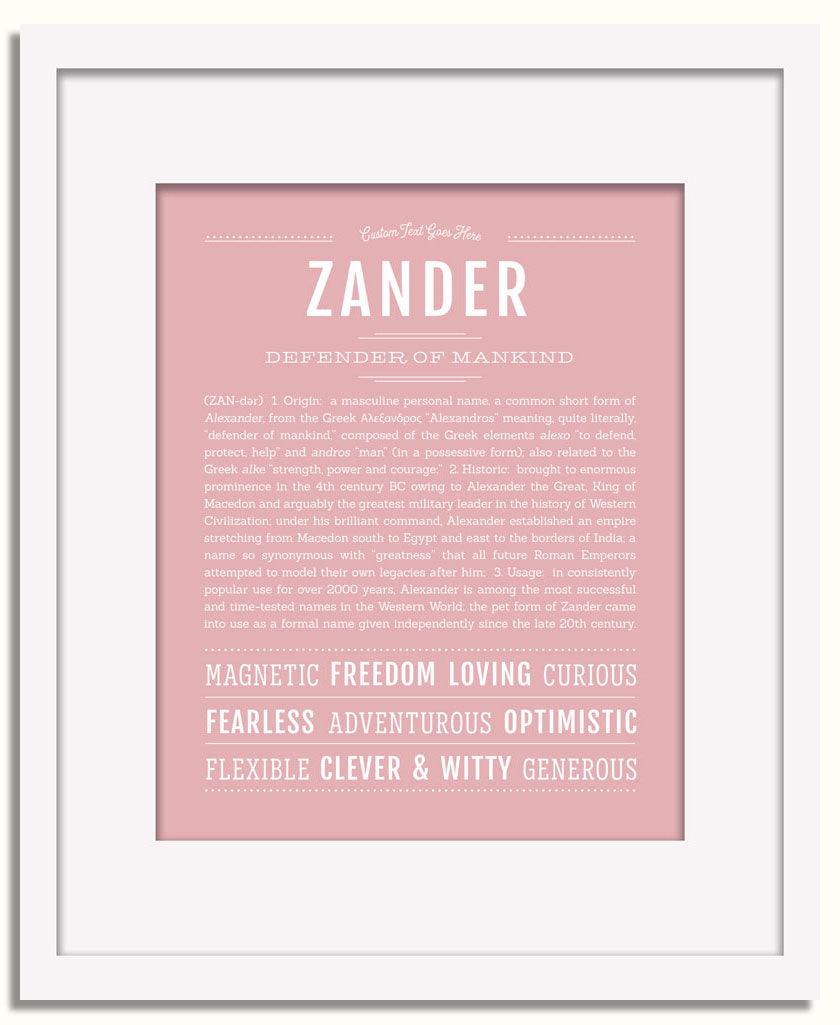 Frame Options | Dusty Rose | White Frame, Matted