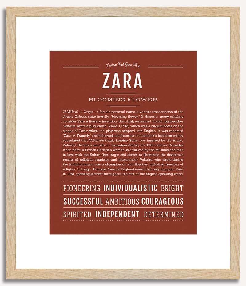 Zara | Name Art Print