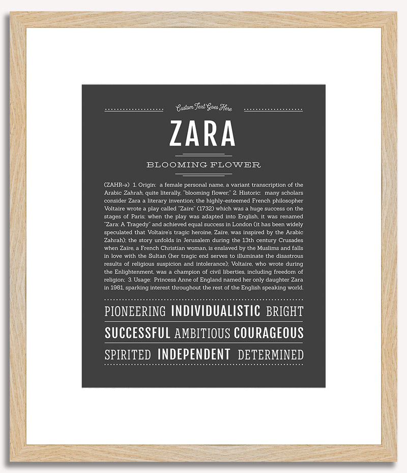 Zara | Name Art Print