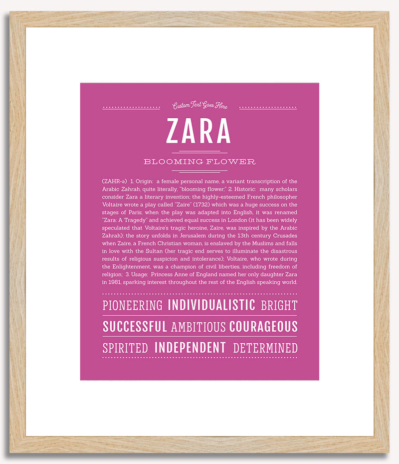 Zara | Name Art Print