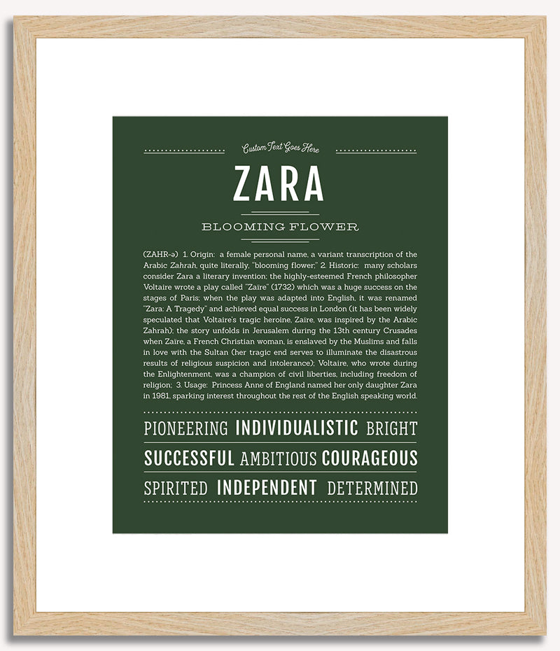 Zara | Name Art Print