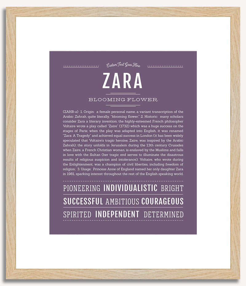 Zara | Name Art Print