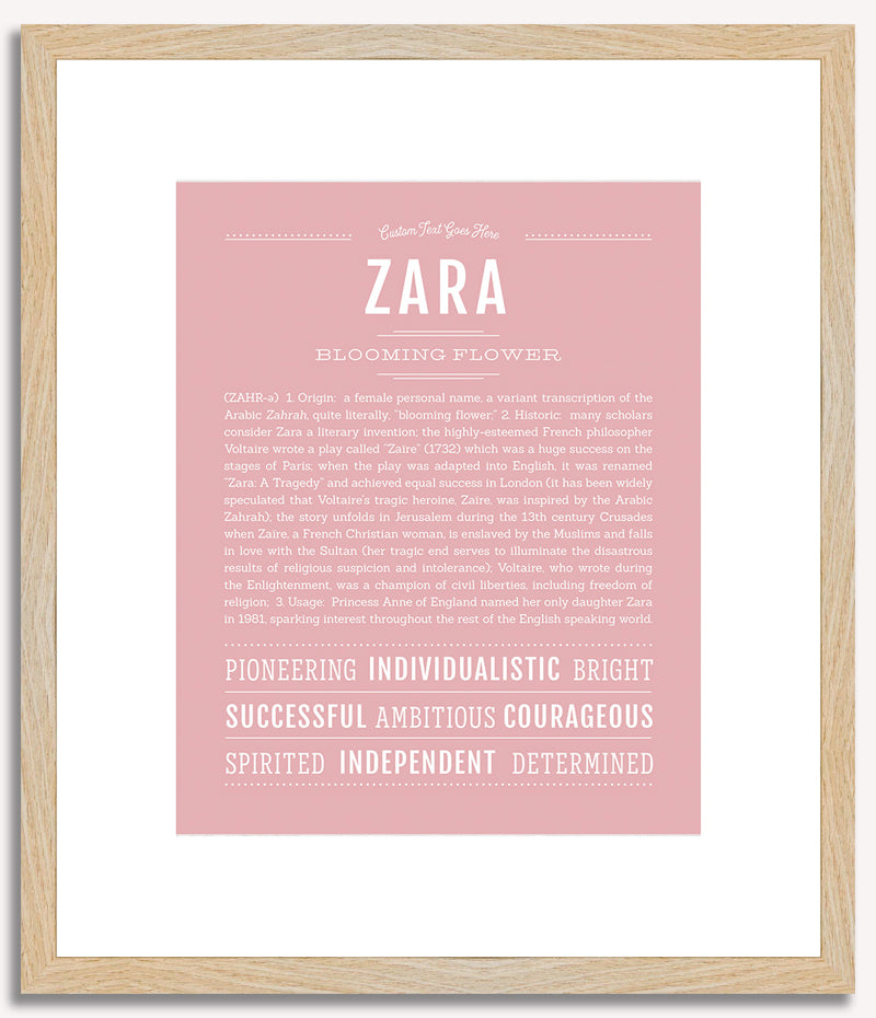 Zara | Name Art Print