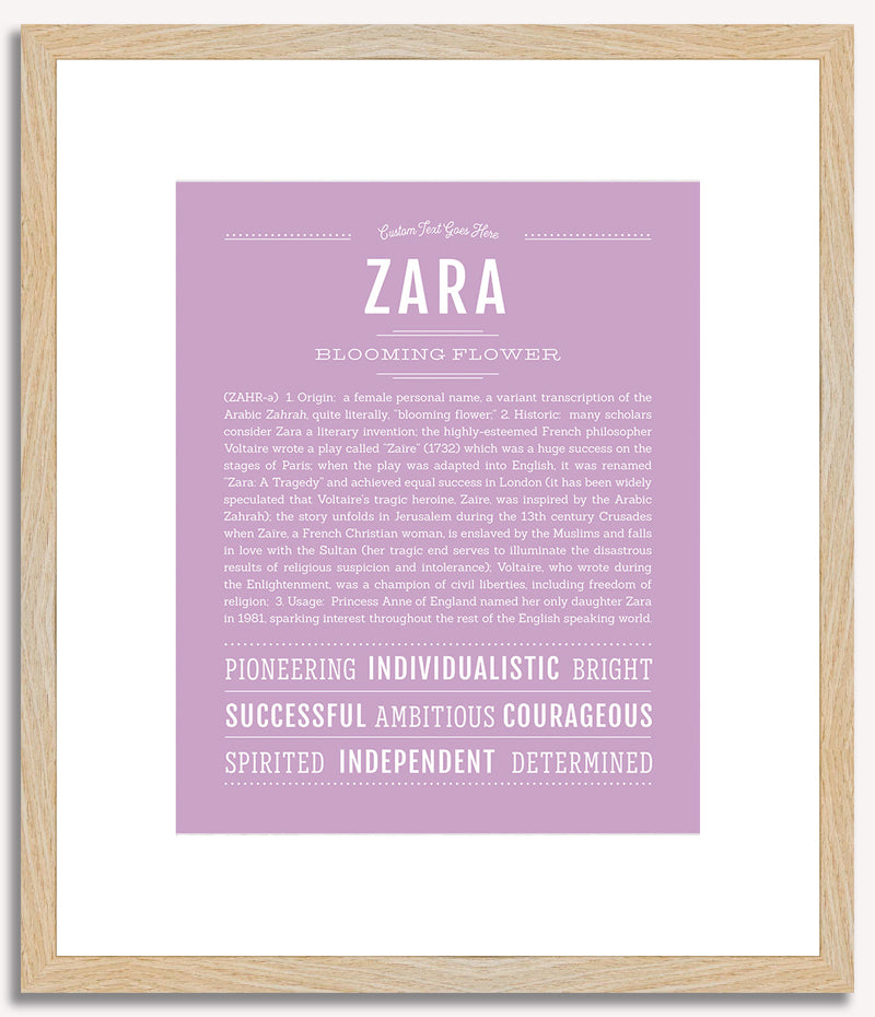 Zara | Name Art Print