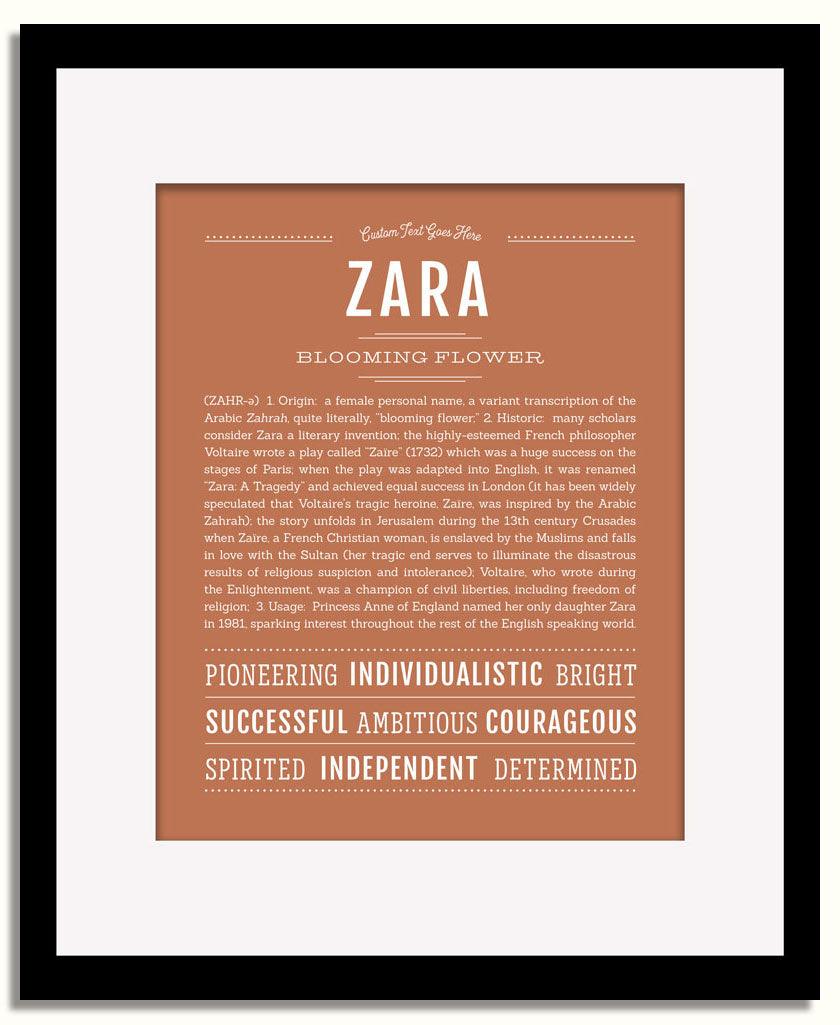 Frame Options | Terra Cotta | Black Frame, Matted