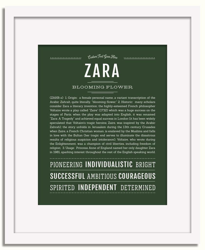 Zara | Name Art Print – Name Stories