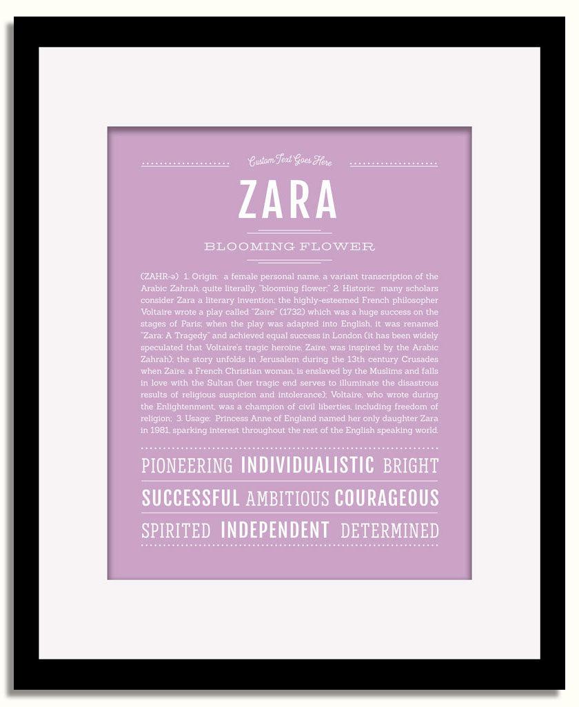 Frame Options | Lilac | Black Frame, Matted