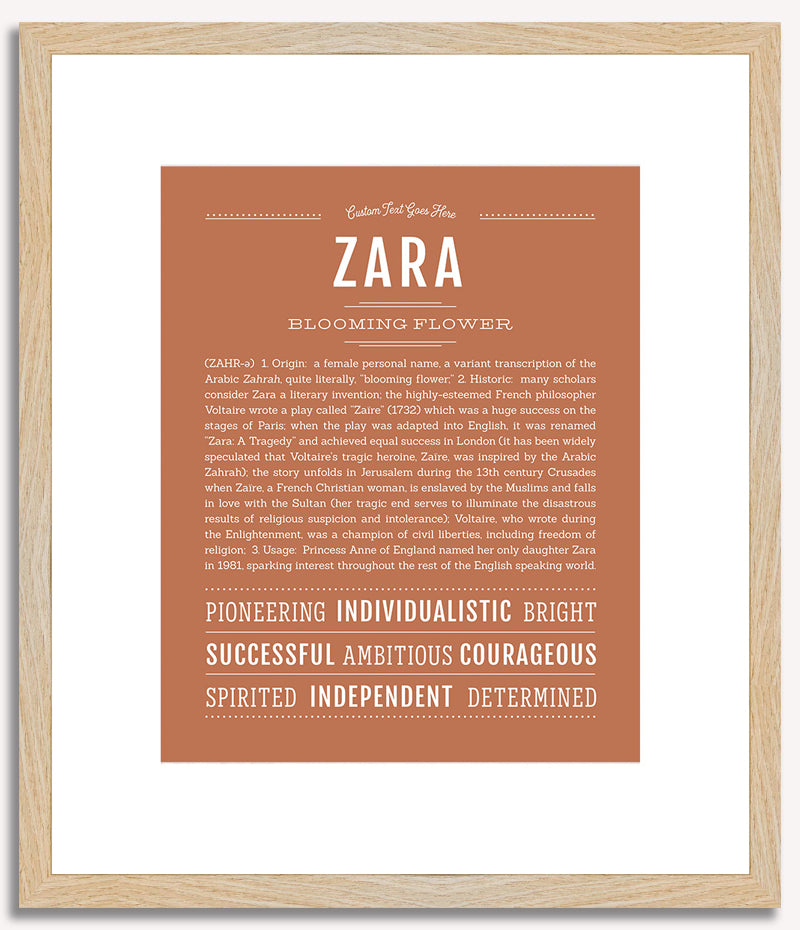 Zara | Name Art Print