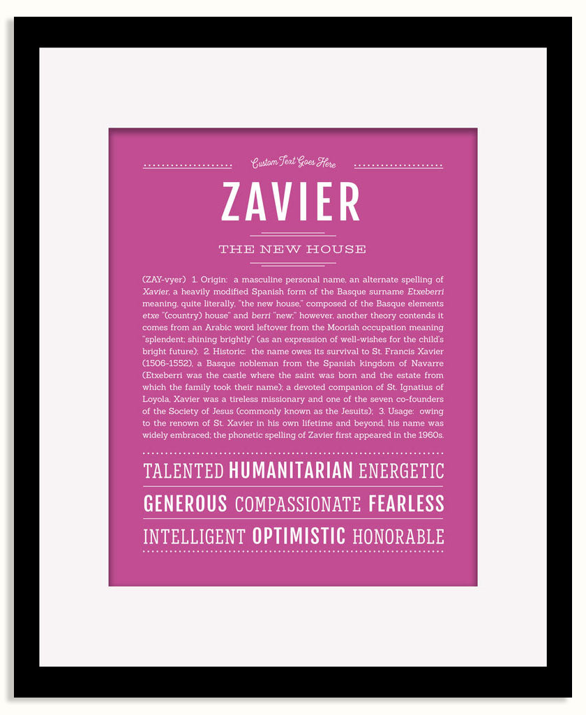 Frame Options | Dark Pink | Black Frame, Matted