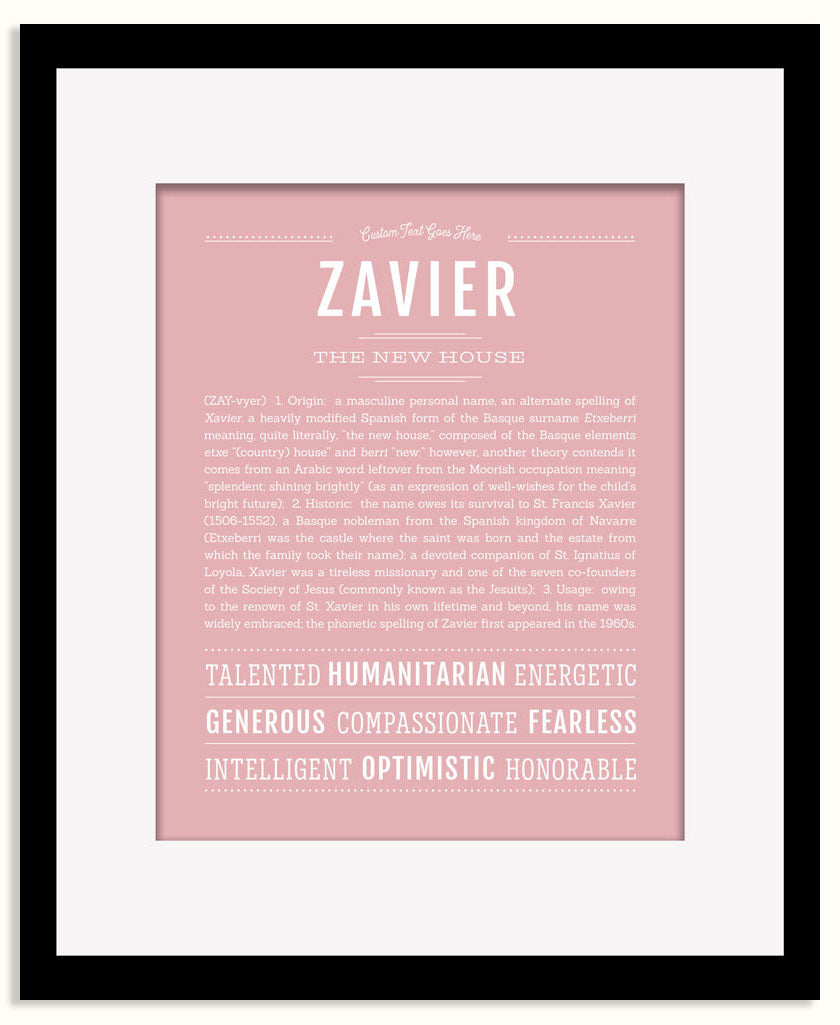 Frame Options | Dusty Rose | Black Frame, Matted