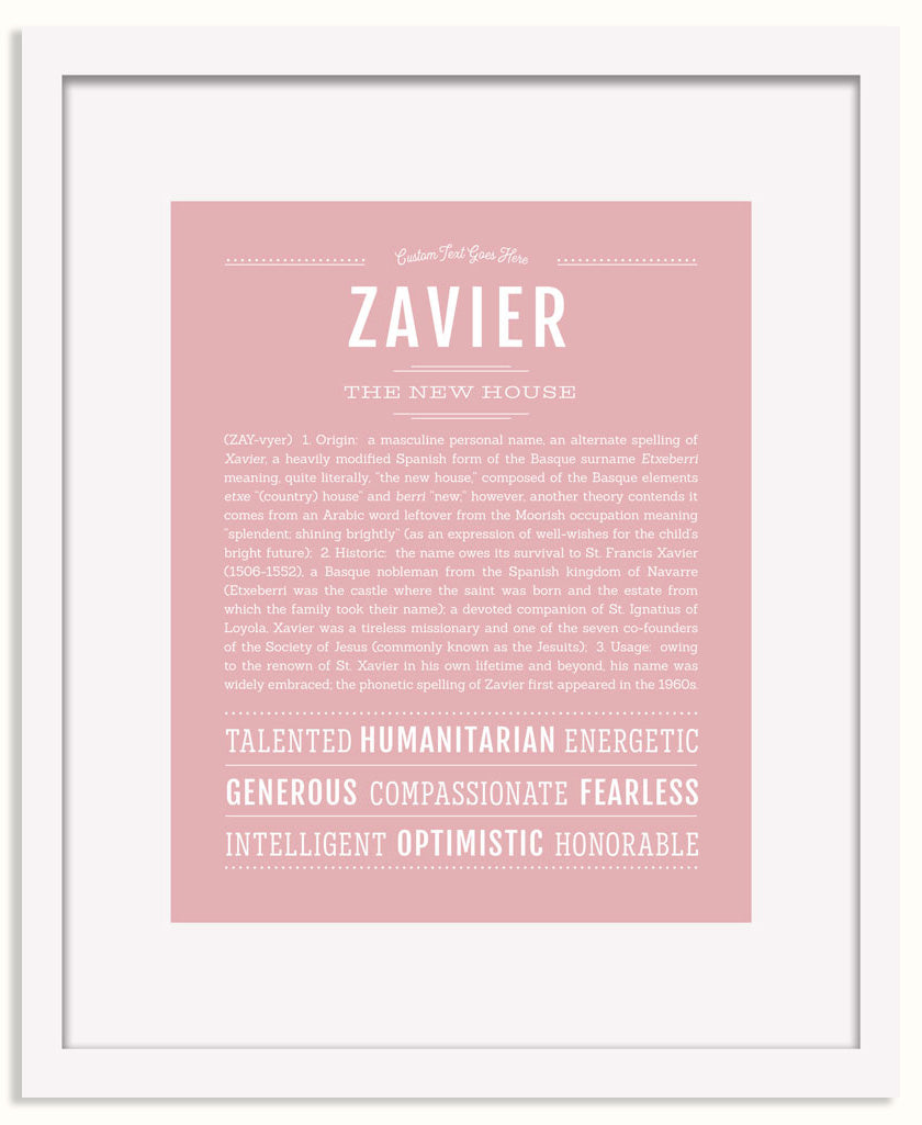 Frame Options | Dusty Rose | White Frame, Matted