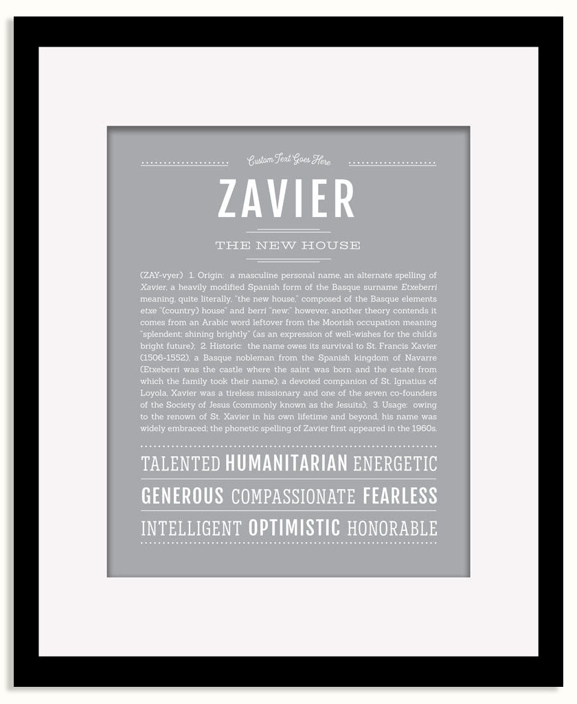 Frame Options | Light Gray | Black Frame, Matted