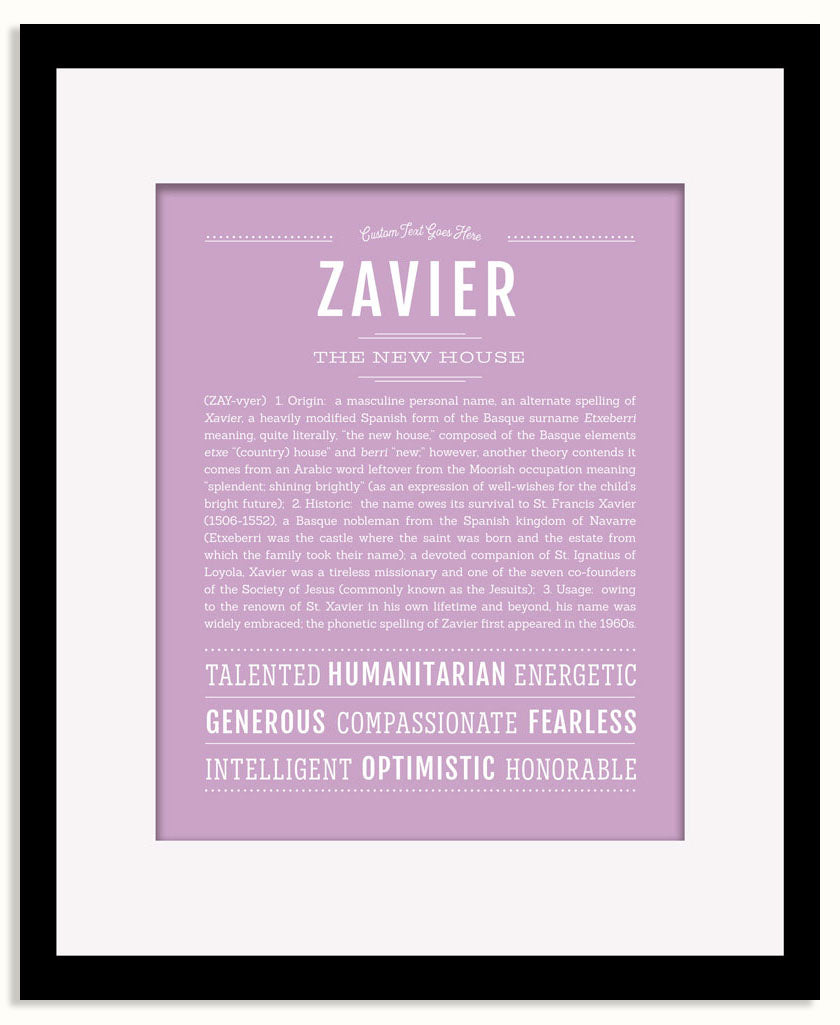 Frame Options | Lilac | Black Frame, Matted