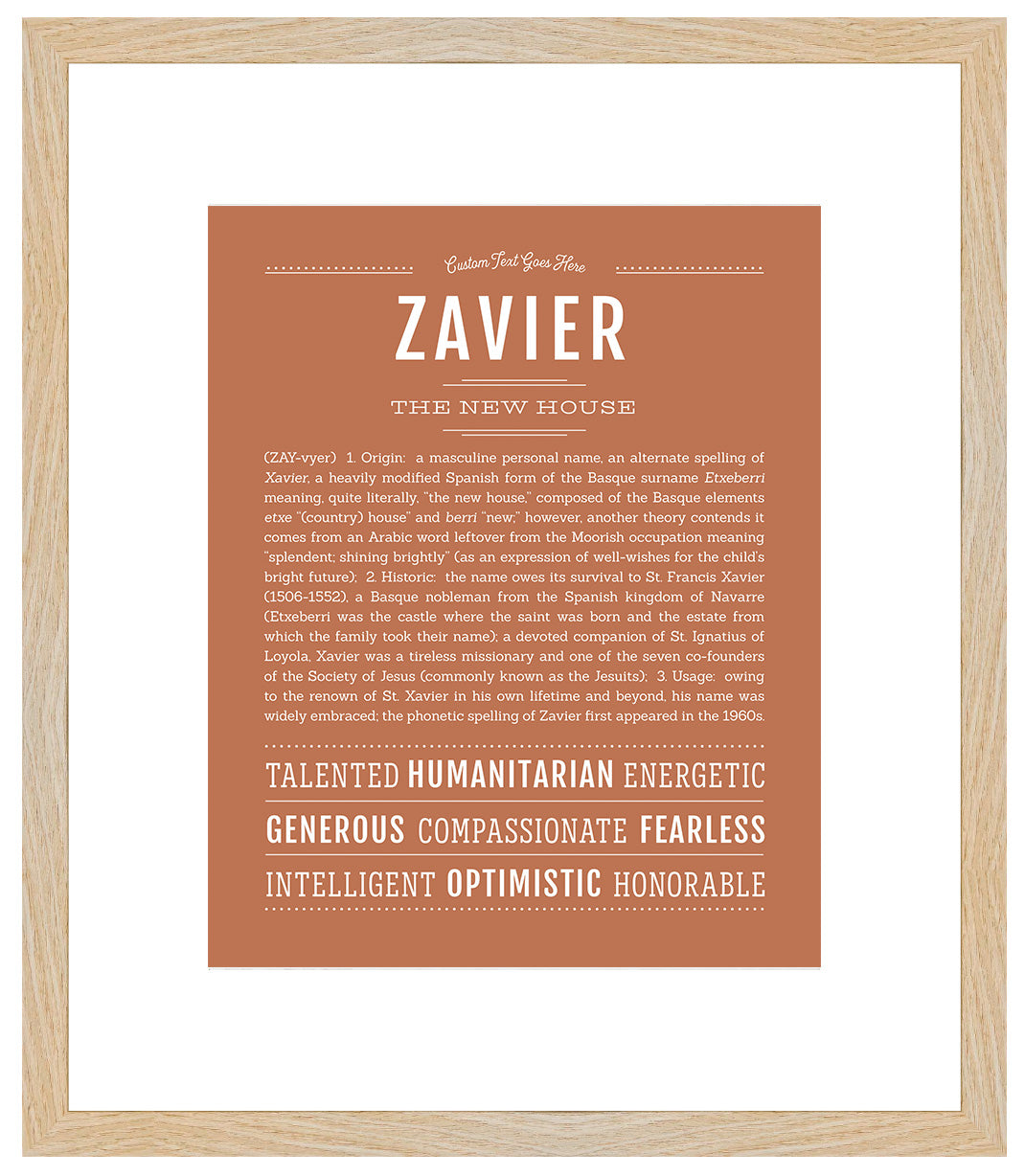 Frame Options | Terra Cotta | Maple Frame, Matted