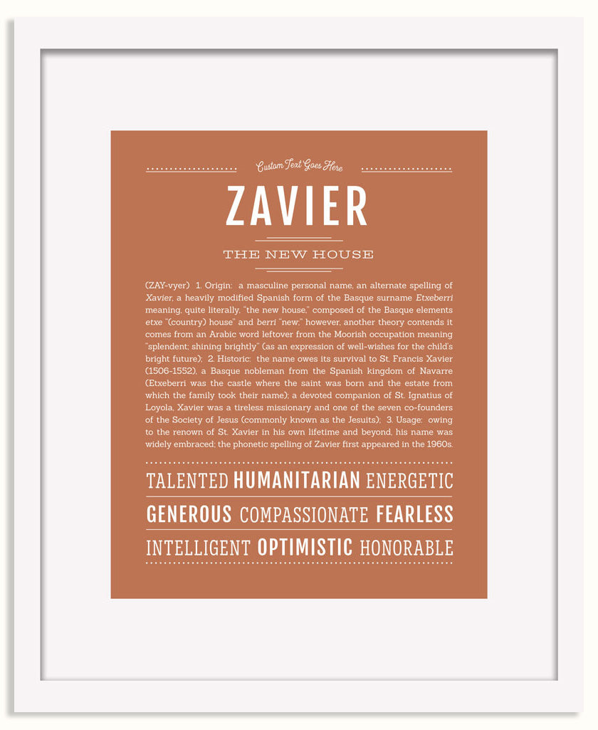 Frame Options | Terra Cotta | White Frame, Matted