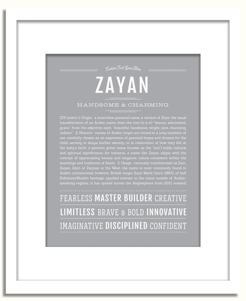 Frame Options | Light Gray | White Frame, Matted