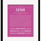 Frame Options | Dark Pink | Black Frame, Matted