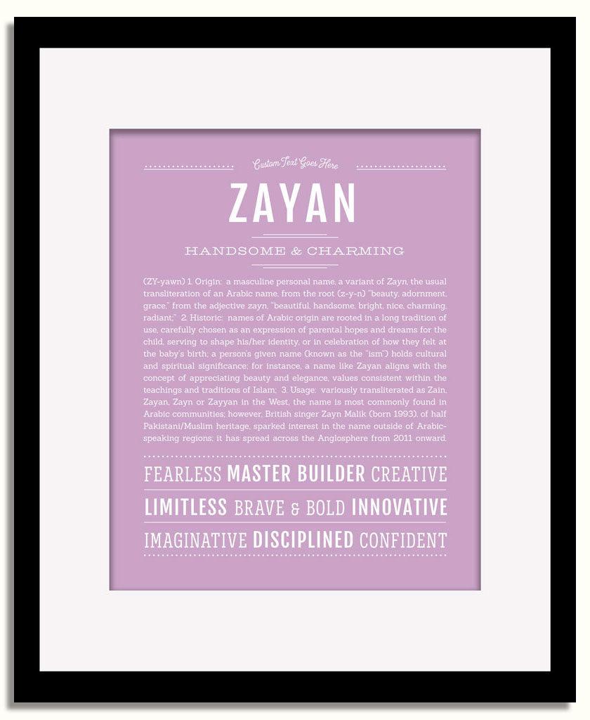 Frame Options | Lilac | Black Frame, Matted