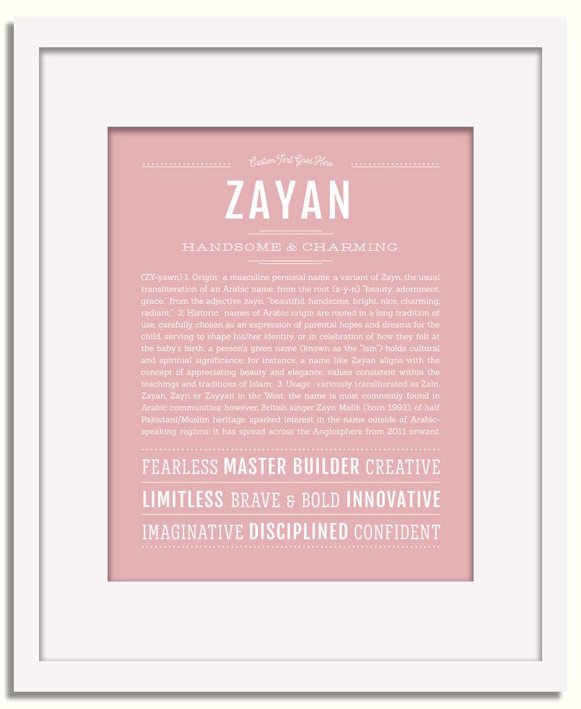 Frame Options | Dusty Rose | White Frame, Matted