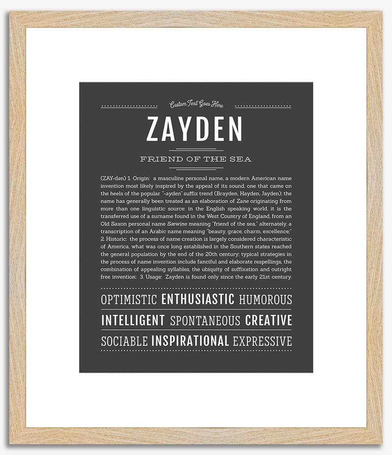 Zayden | Name Art Print