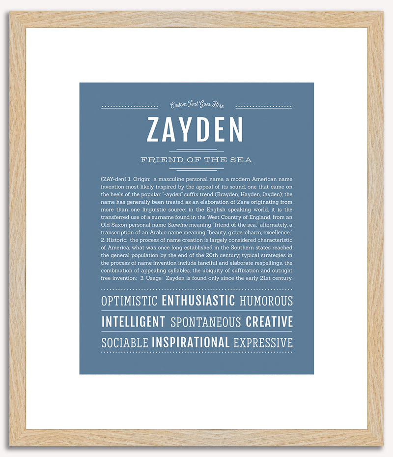 Zayden | Name Art Print