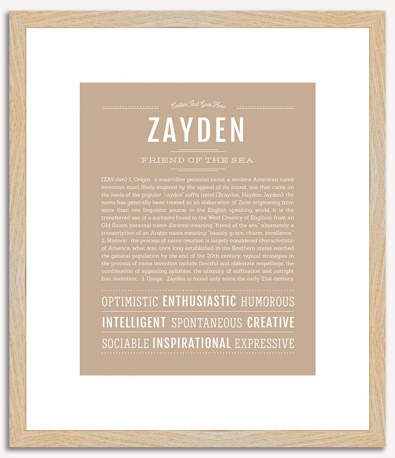 Zayden | Name Art Print