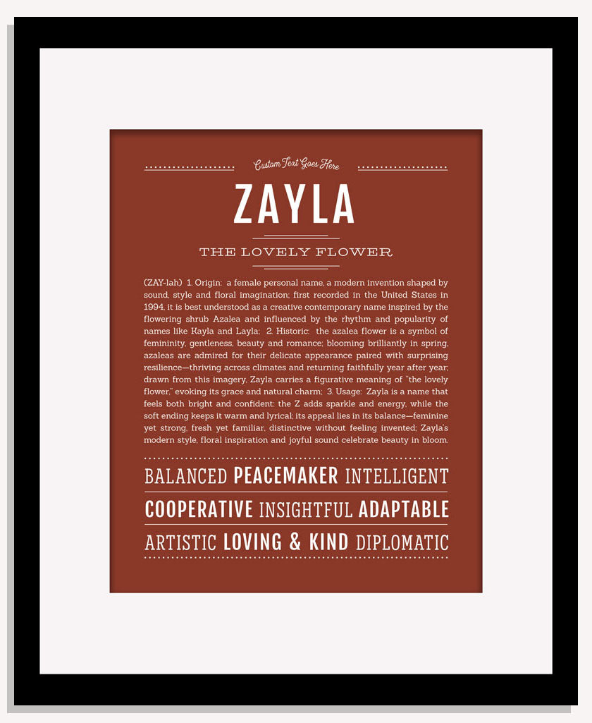 Zayla | Name Art Print