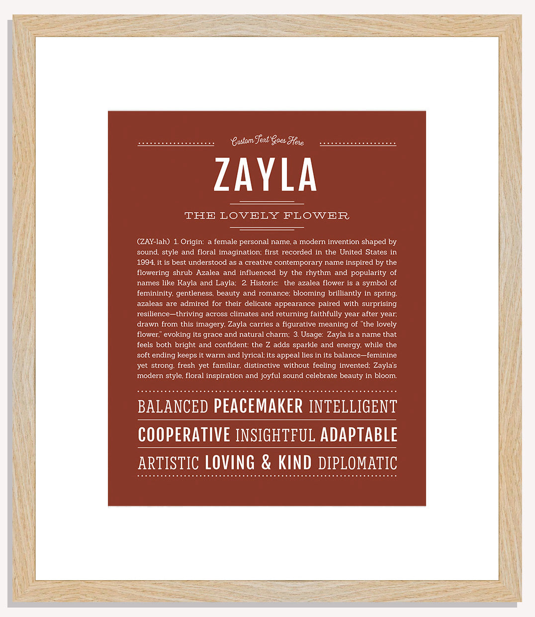 Zayla | Name Art Print