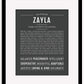 Zayla | Name Art Print