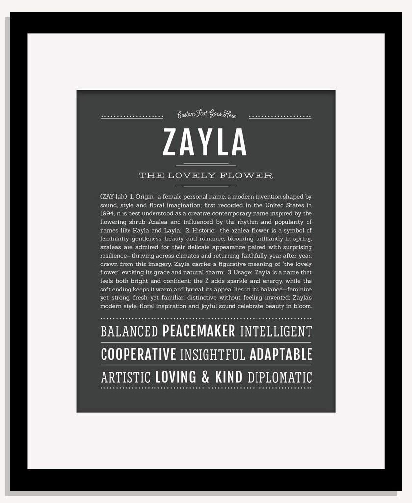 Zayla | Name Art Print