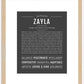 Zayla | Name Art Print