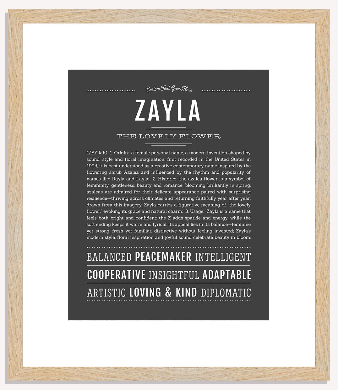 Zayla | Name Art Print