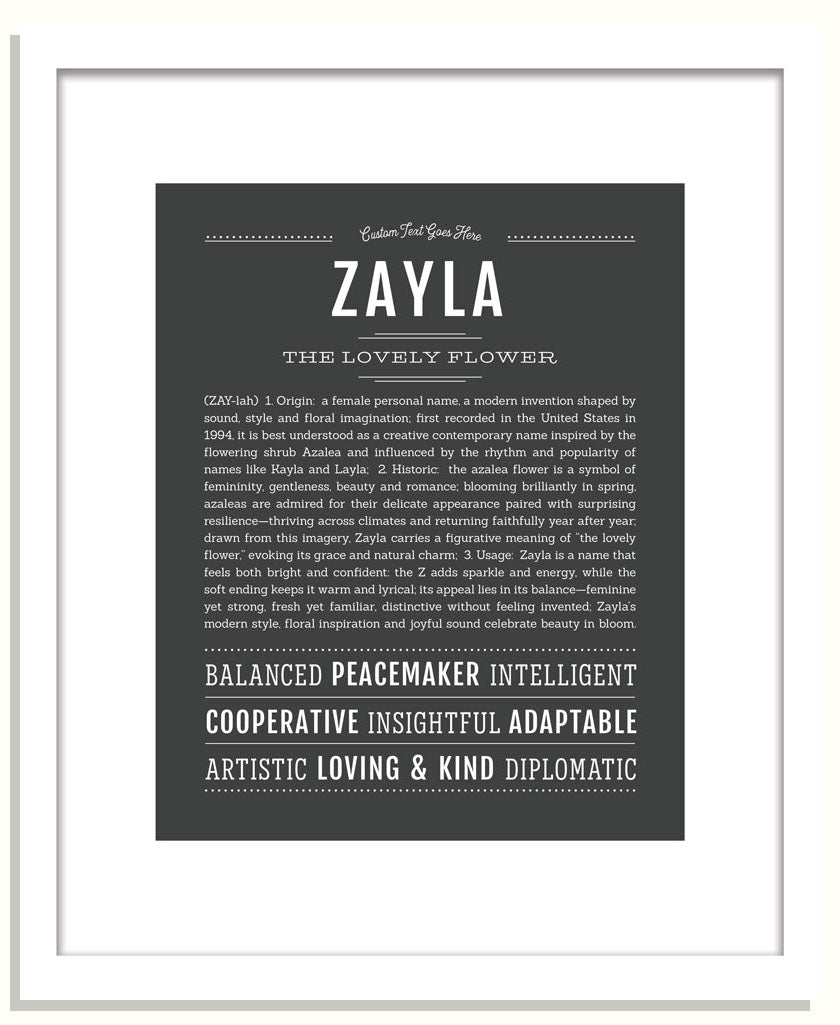 Zayla | Name Art Print