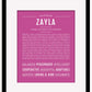 Zayla | Name Art Print