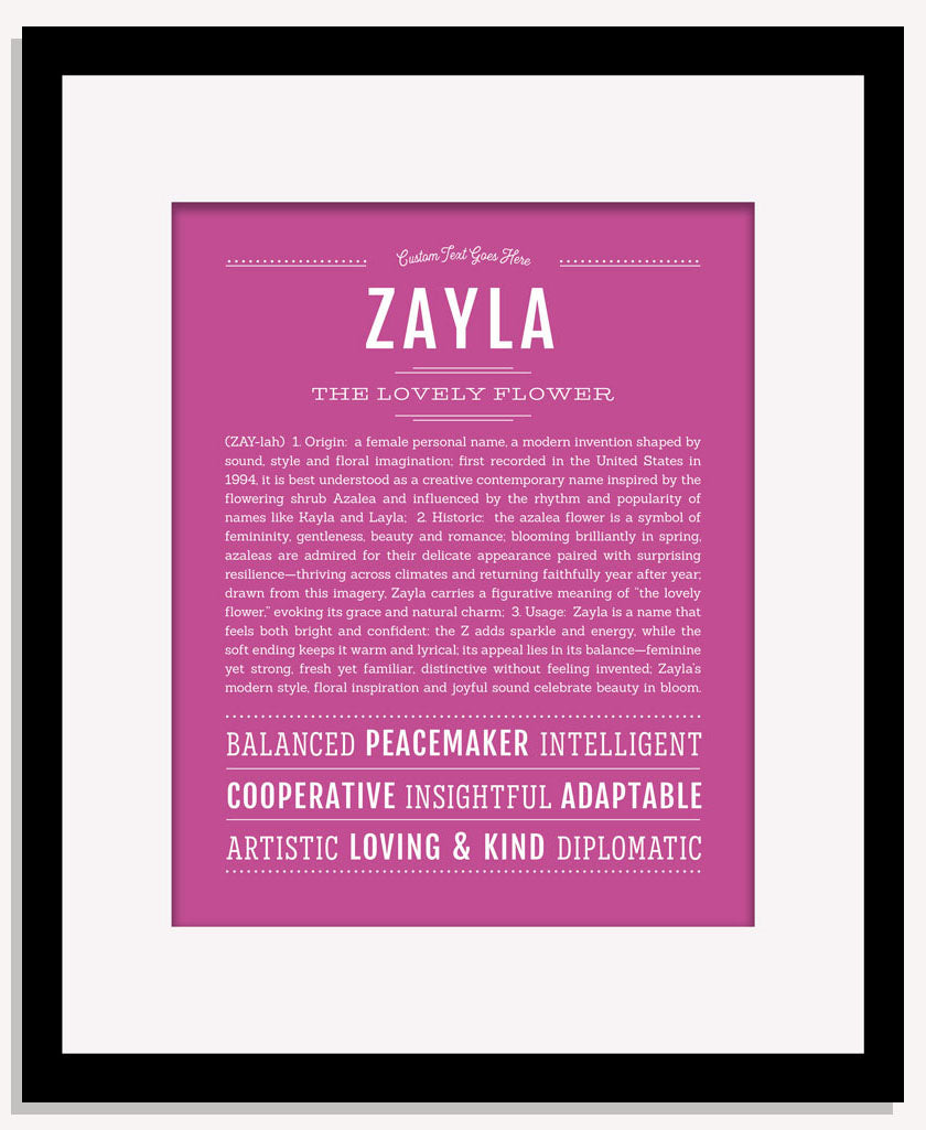 Zayla | Name Art Print