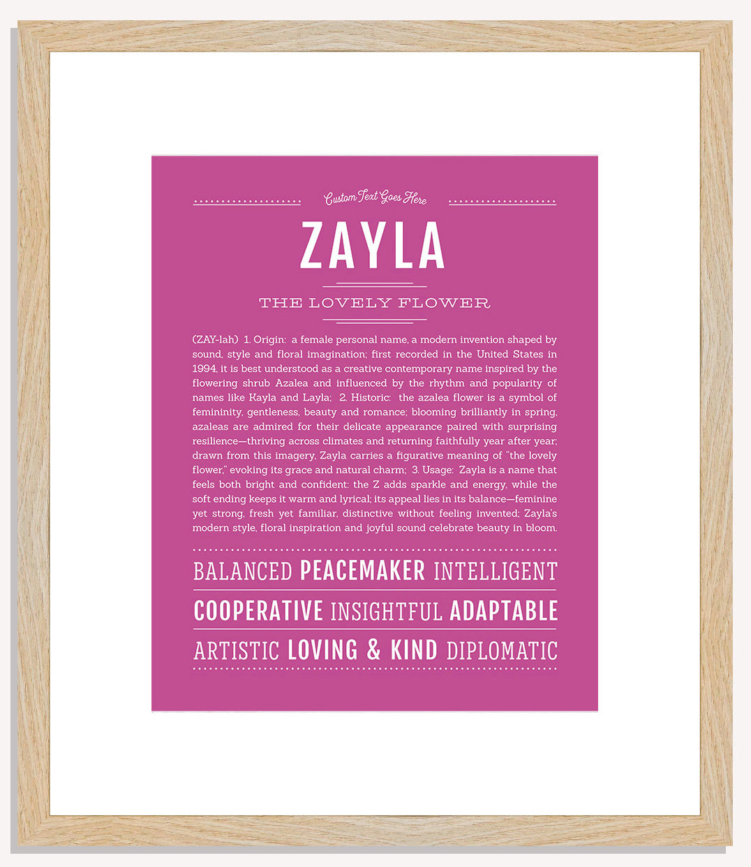 Zayla | Name Art Print