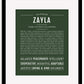 Zayla | Name Art Print