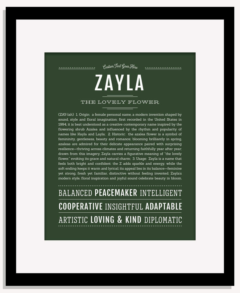 Zayla | Name Art Print