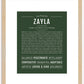 Zayla | Name Art Print