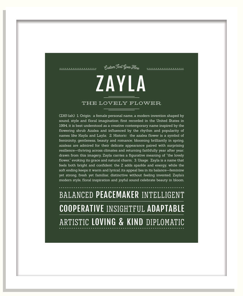 Zayla | Name Art Print