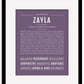 Zayla | Name Art Print