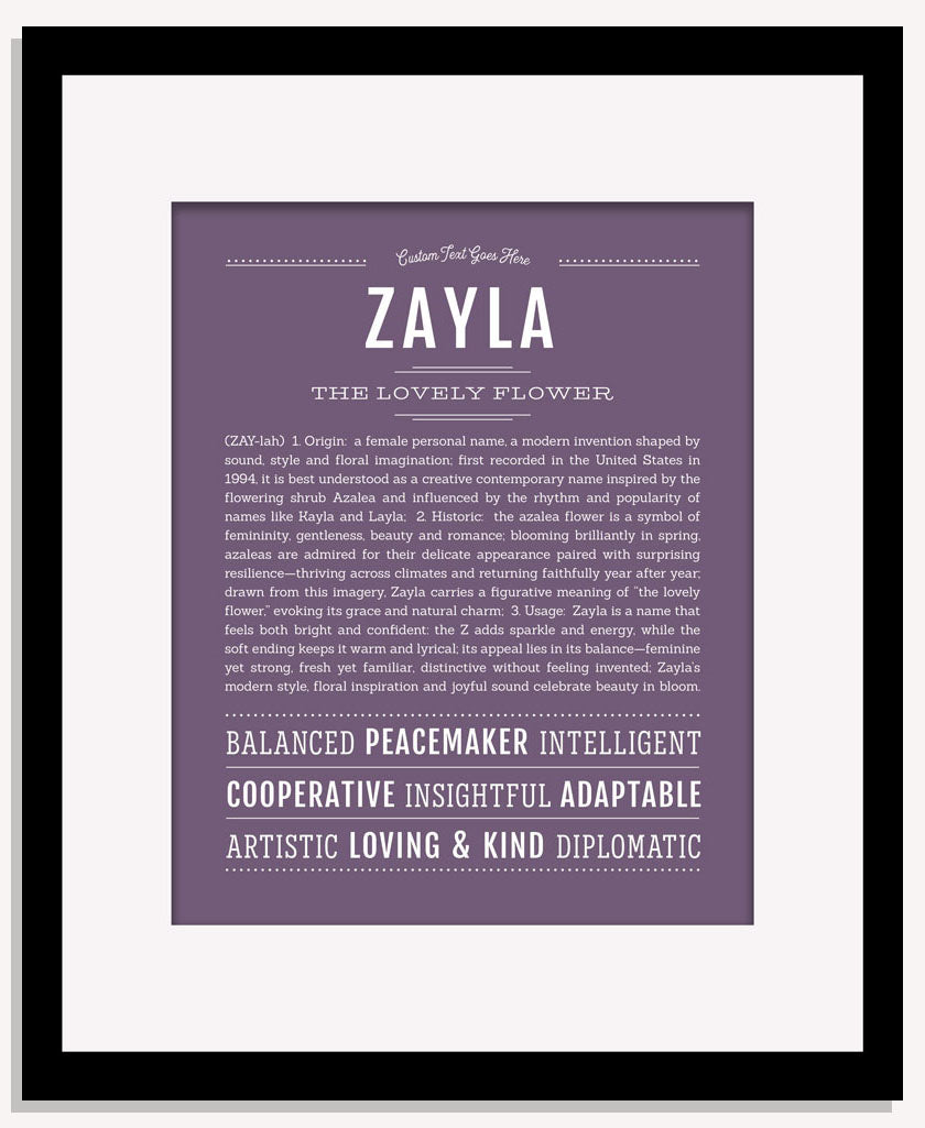 Zayla | Name Art Print