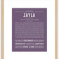 Zayla | Name Art Print