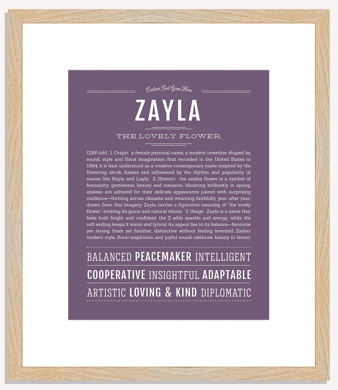 Zayla | Name Art Print