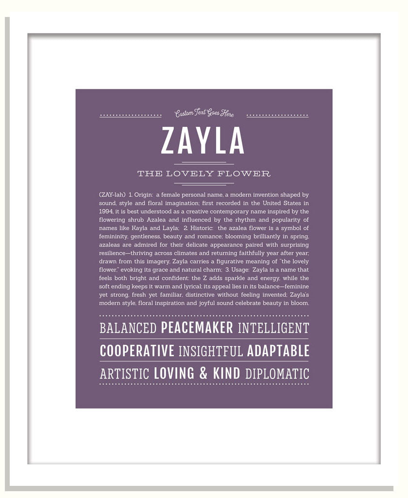 Zayla | Name Art Print