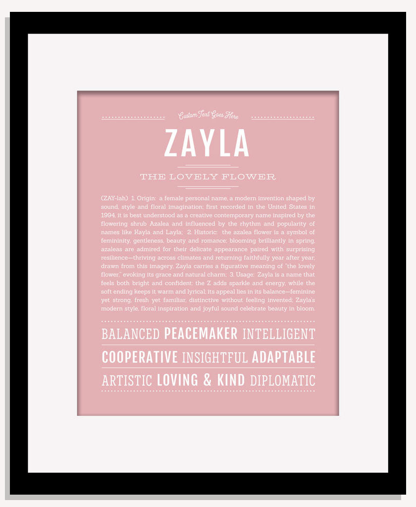 Zayla | Name Art Print