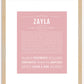 Zayla | Name Art Print