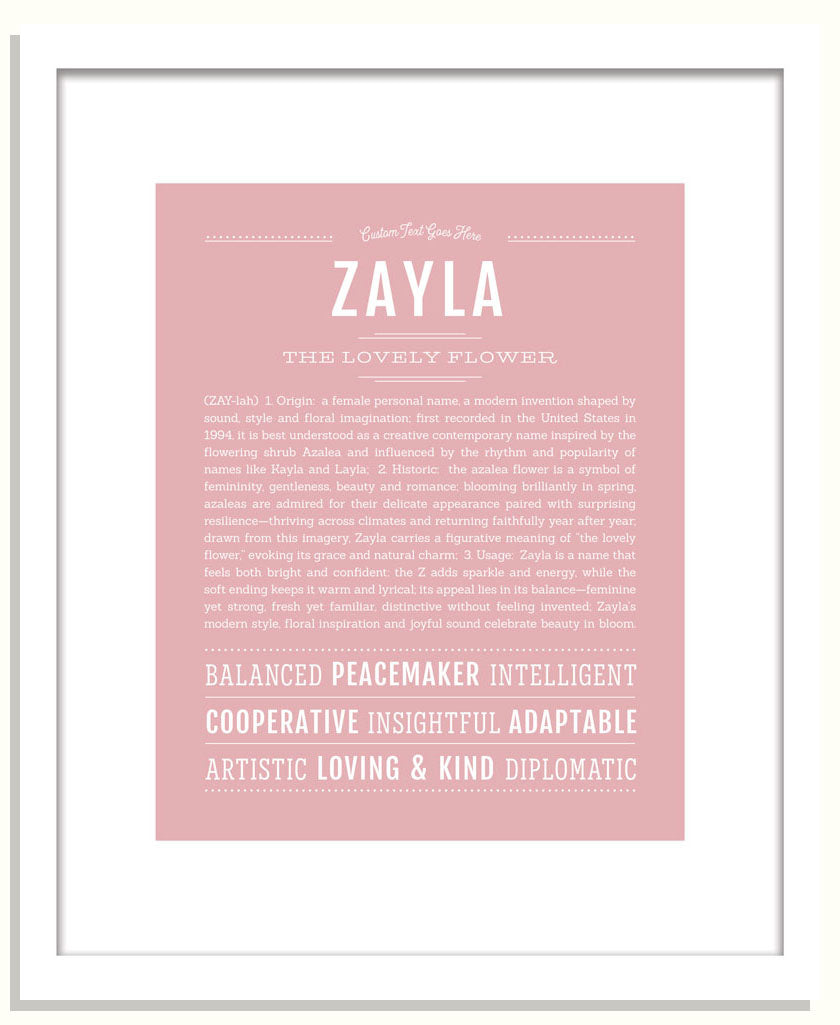 Zayla | Name Art Print